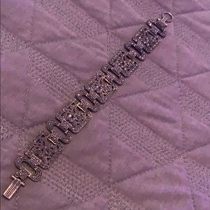 Chinky Silver and Multicolor Gem Stone Bracelet